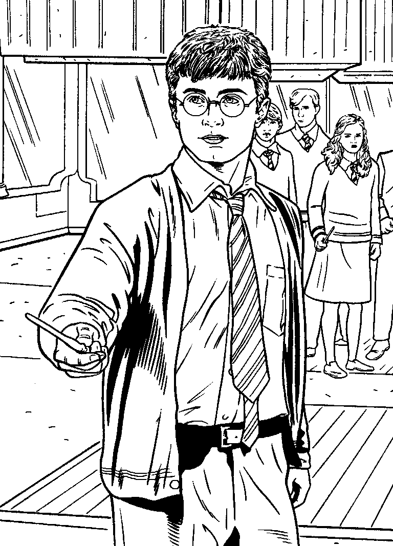Coloring page Harry Potter and the Order of the Phoenix Harry Potter and the